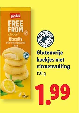 Glutenvrije koekjes met citroenvulling