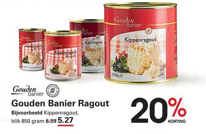 Gouden Banier Ragout 20% korting