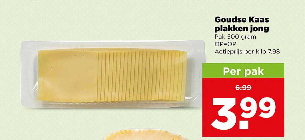 Goudse Kaas plakken jong