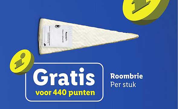Gratis voor 440 punten Roombrie Per stuk