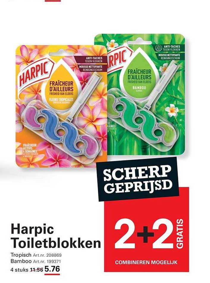 Harpic Toiletblokken 2+2 gratis