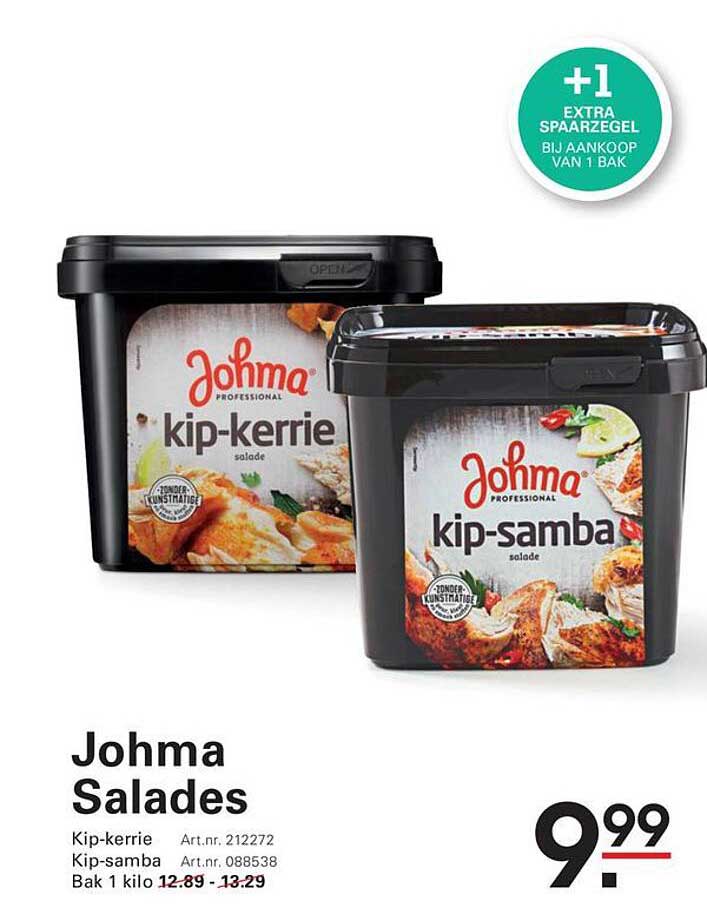 Johma Salades Kip-kerrie Kip-samba Bak 1 kilo