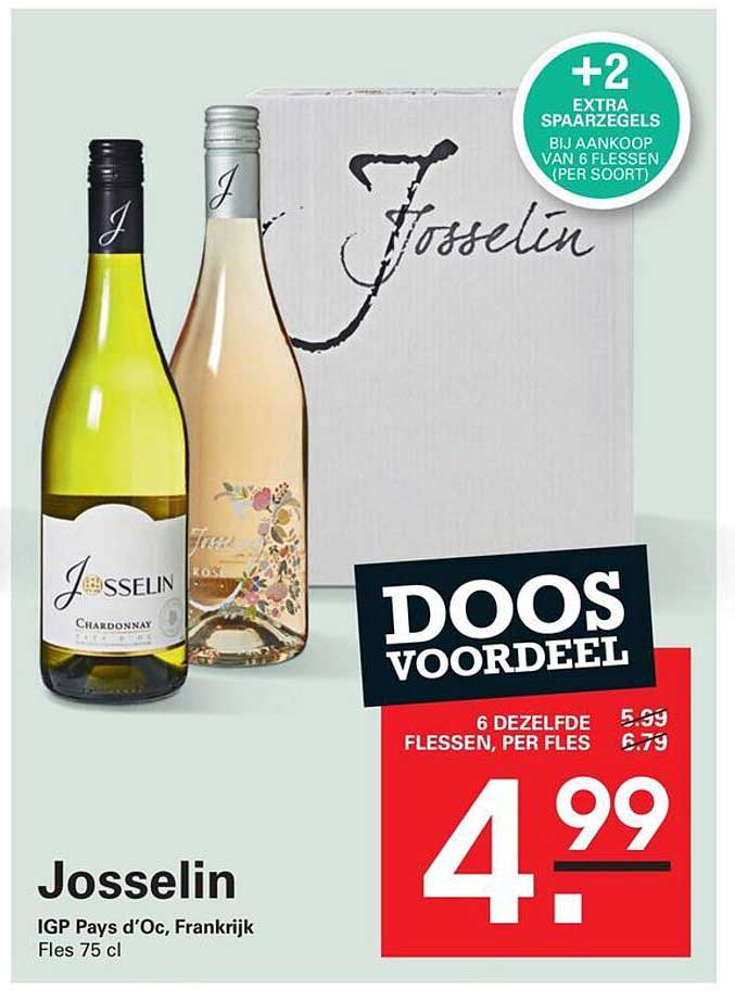 Josselin IGP Pays d’Oc, Frankrijk Fles 75 cl DOOS VOORDEEL