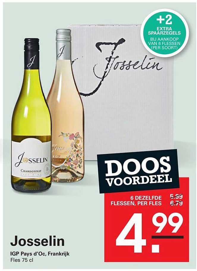 Josselin IGP Pays d'Oc, Frankrijk Fles 75 cl DOOS VOORDEEL