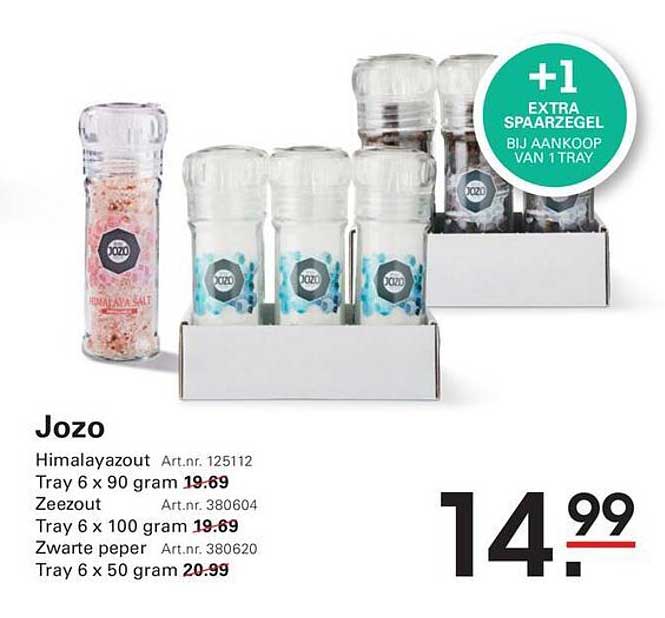 Jozo Himalayazout Tray 6 x 90 gram +1 extra spaarrzegel bij aankoop van 1 tray