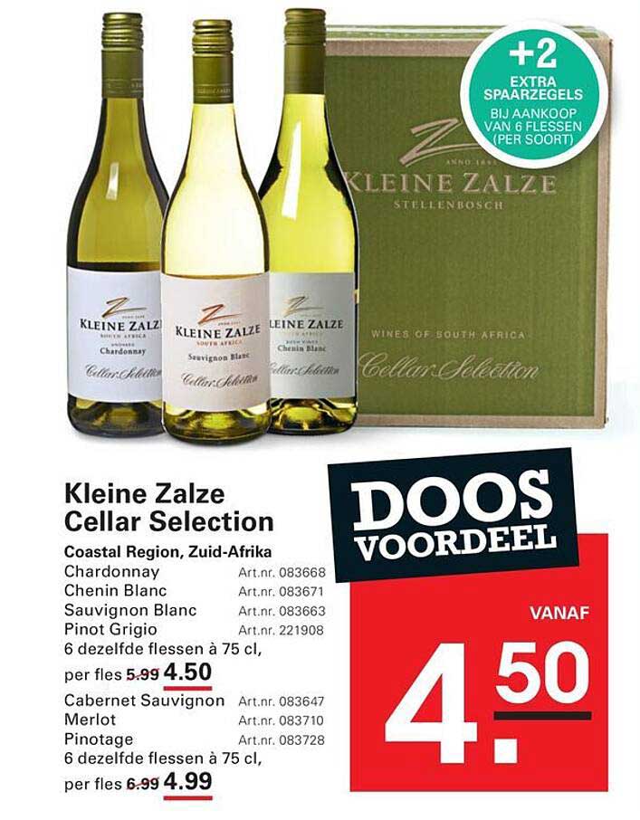 Kleine ZALZE Cellar Selection DOOS VOORDEEL