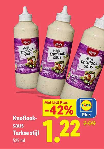 Knoflook-saus Turkse stijl 525 ml