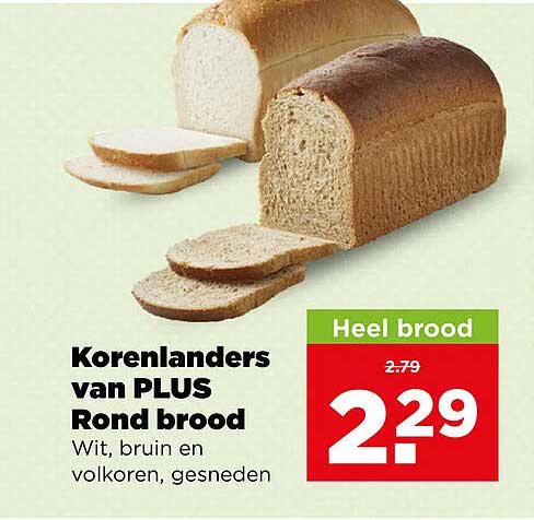 Korenlanders van PLUS Rond brood