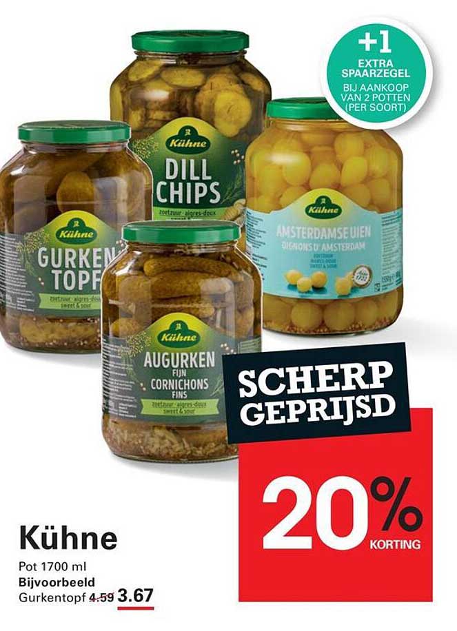 Kühne Pot 1700 ml Scherp geprijsd 20% korting
