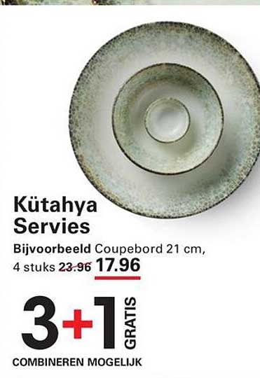 Kütahya Servies Bijvoorbeeld Coupebord 21 cm, 4 stuks 3+1 GRATIS COMBINEREN MOGELIJK