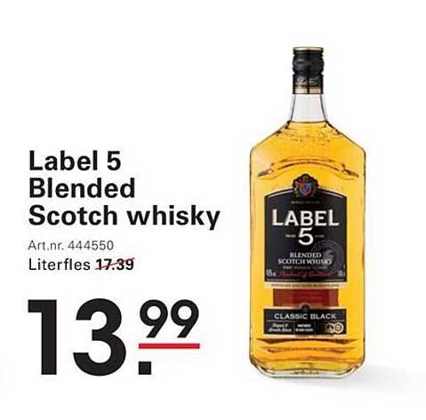 Label 5 Blended Scotch whisky