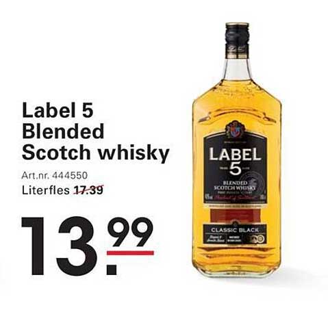 Label 5 Blended Scotch whisky