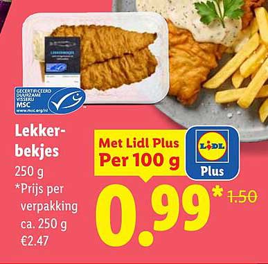 Lekkerbekjes 250 g *Prijs per verpakking ca. 250 g €2.47
