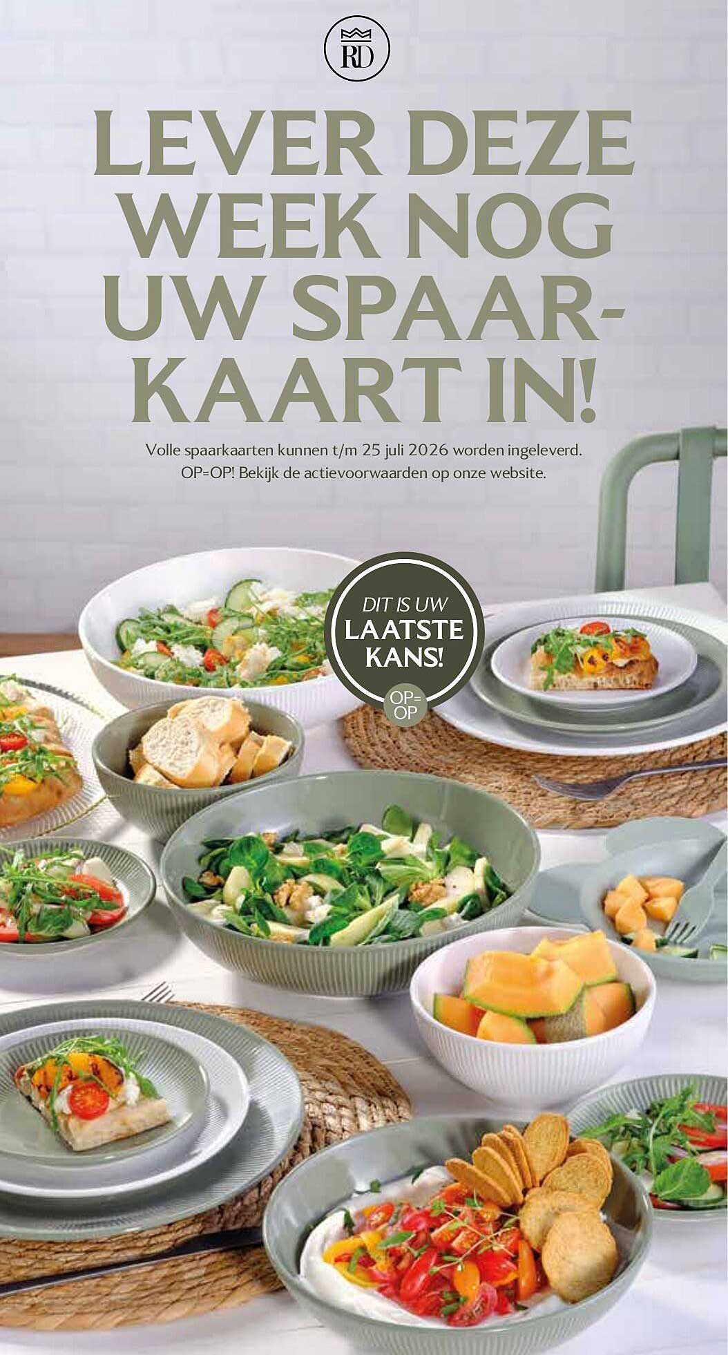 LEVER DEZE WEEK NOG UW SPAAR-KAART IN!