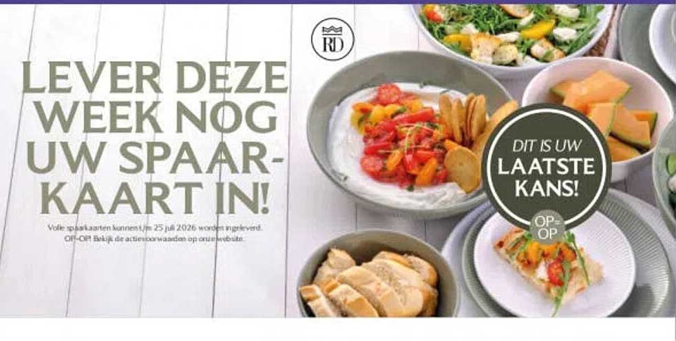 LEVER DEZE WEEK NOG UW SPAARKAART IN! DIT IS UW LAATSTE KANS! OP=OP