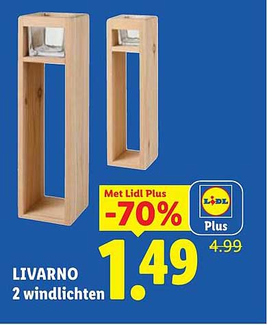 LIVARNO 2 windlichten -70%