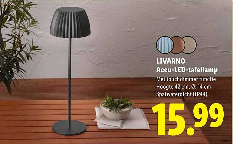 LIVARNO Accu-LED-tafellamp