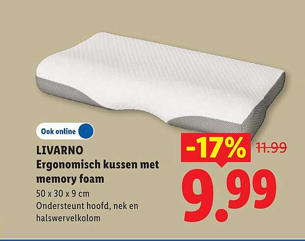 LIVARNO Ergonomisch kussen met memory foam