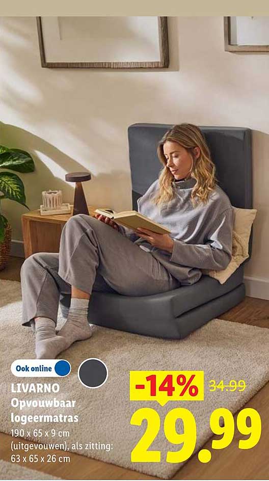 LIVARNO Opvouwbaar logeermatras -14%