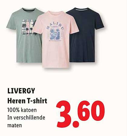 LIVERGY Heren T-shirt