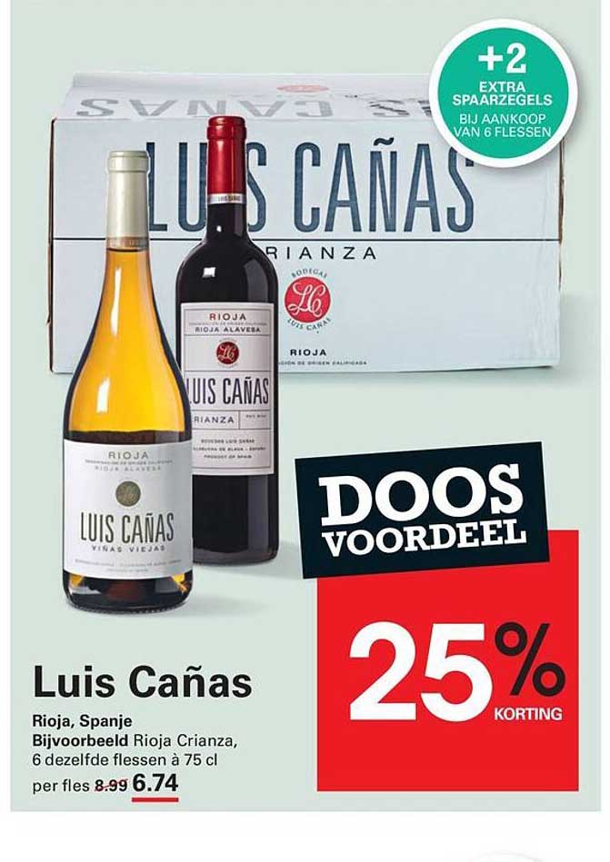 Luis Cañas 25% korting