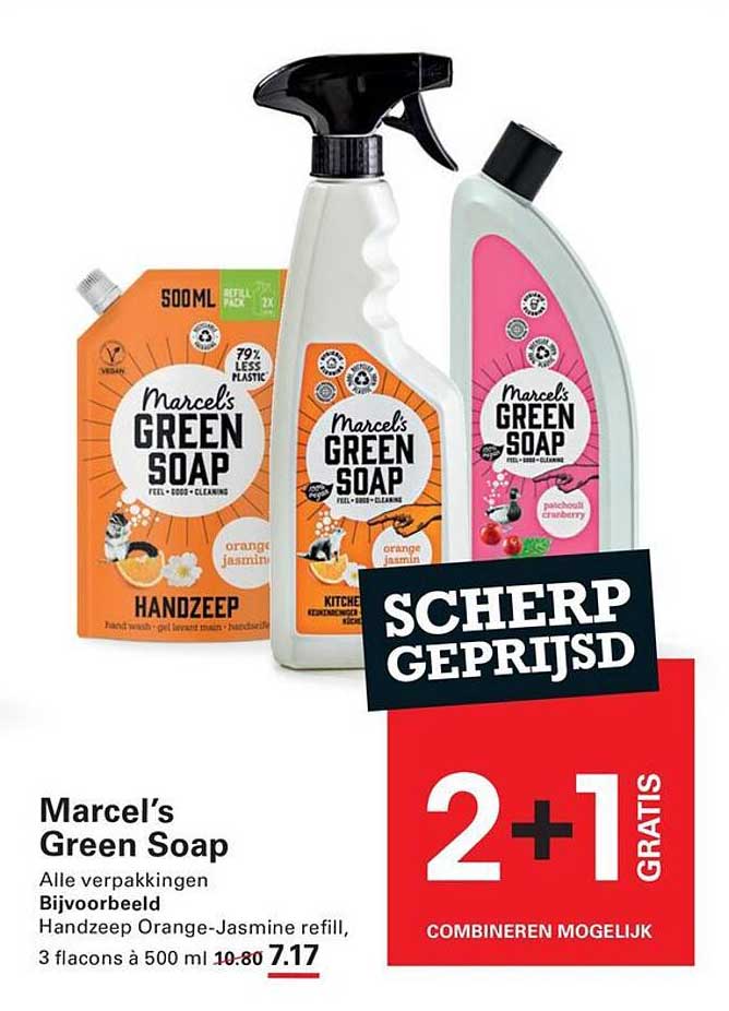 Marcel’s Green Soap 2+1 GRATIS