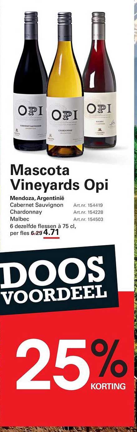 Mascota Vineyards Opi