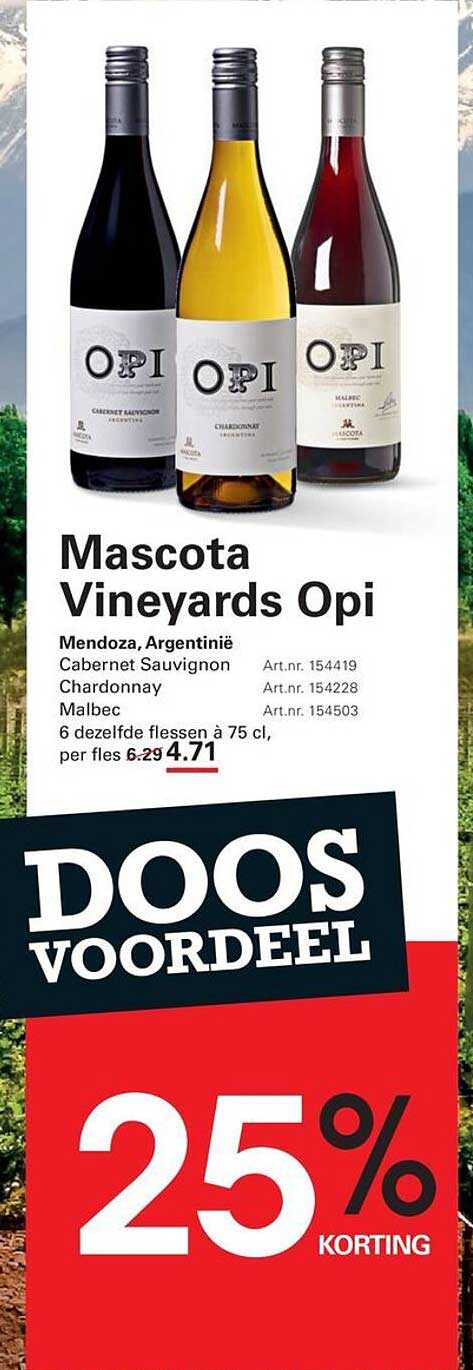 Mascota Vineyards Opi