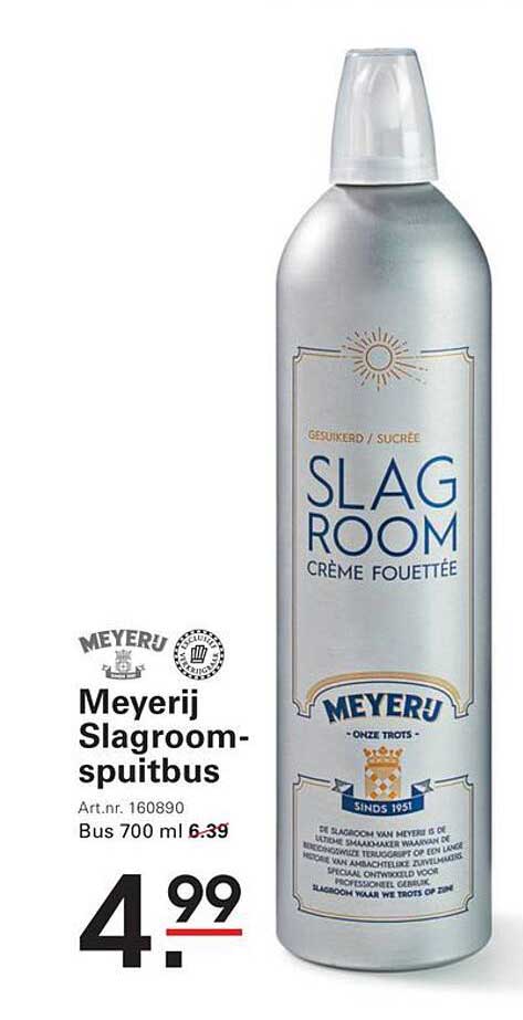 Meyerij Slagroom-spuitbus