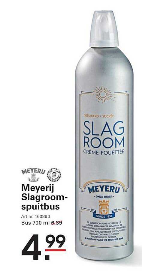 Meyerij Slagroom-spuitbus