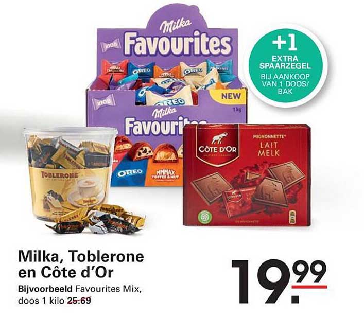 Milka, Toblerone en Côte d’Or