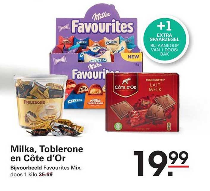 Milka, Toblerone en Côte d’Or