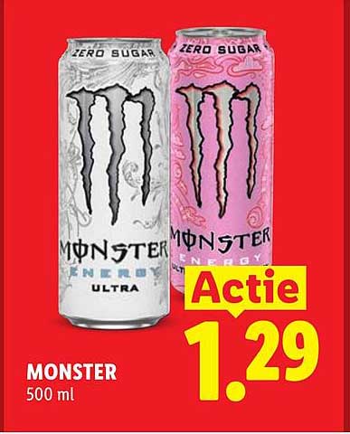 MONSTER 500 ml Actie