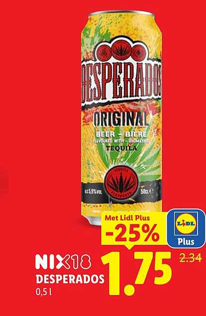 NIX18 DESPERADOS 0,5 l -25%
