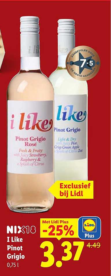 NIX18 I Like Pinot Grigio
