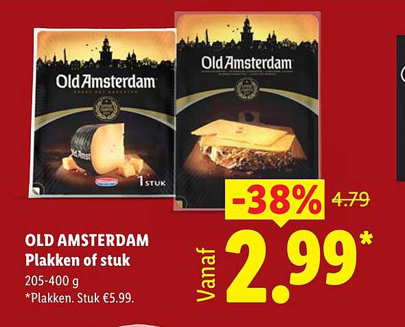 OLD AMSTERDAM Plakken of stuk