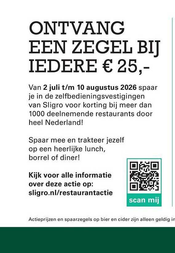ONTVANG EEN ZEGEL BIJ IEDERE € 25,-