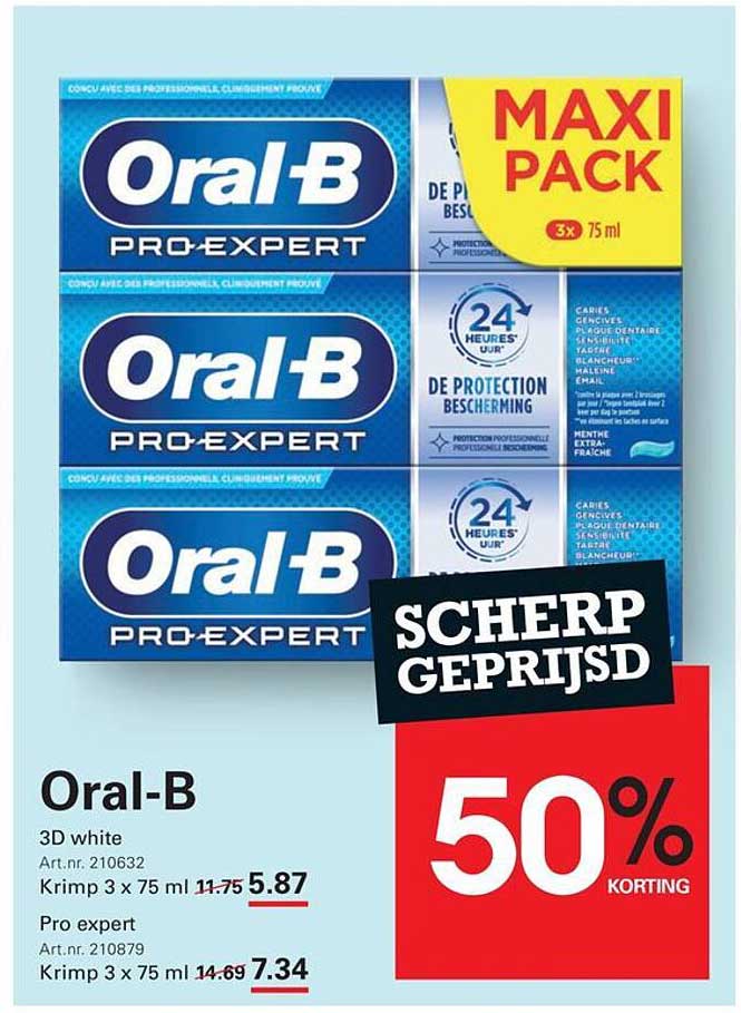 Oral-B Pro-expert 50% korting