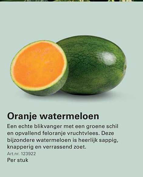Oranje watermeloen