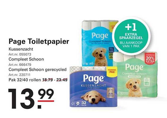 Page Toiletpapier Kussenzacht