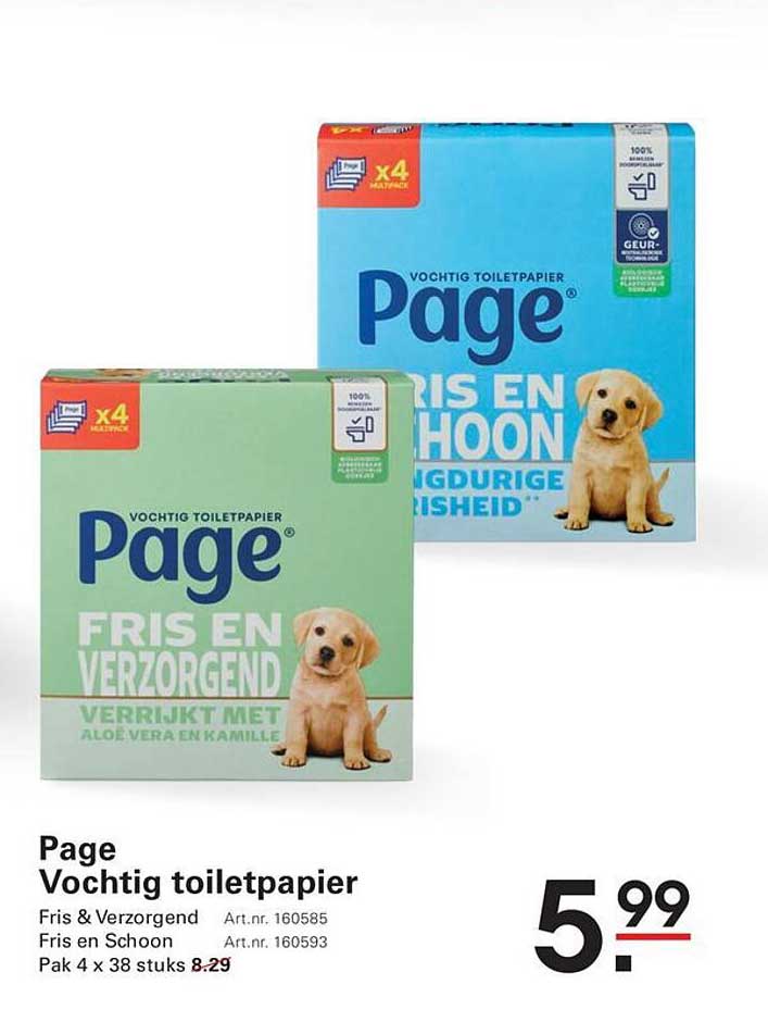 Page Vochtig toiletpapier