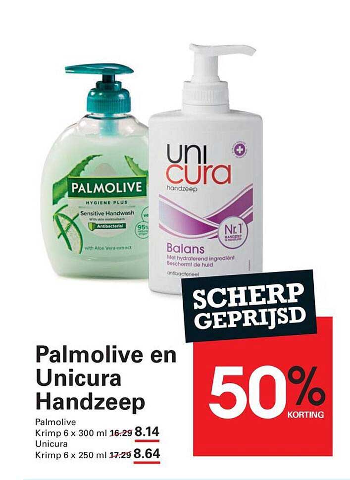 Palmolive en Unicura Handzeep