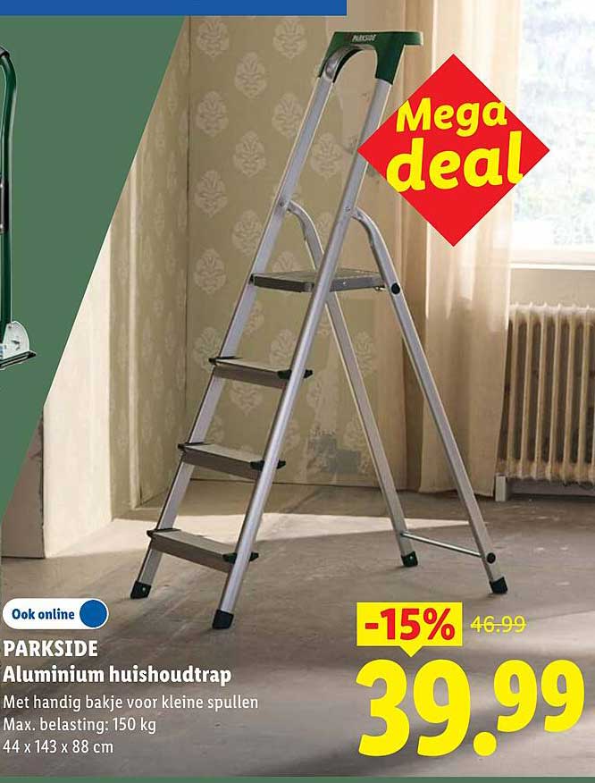 PARKSIDE Aluminium huishoudtrap