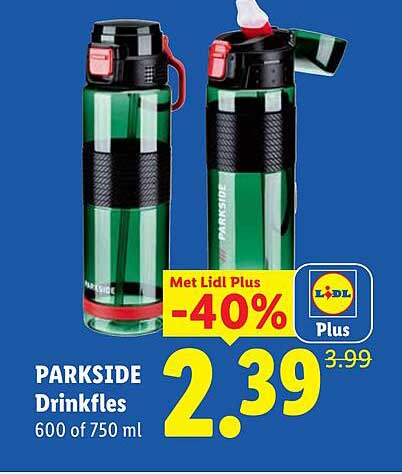 PARKSIDE Drinkfles 600 of 750 ml Met Lidl Plus -40%
