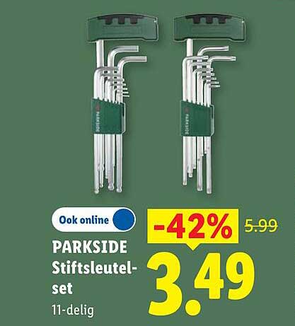 PARKSIDE Stiftsleutel-set 11-delig -42%
