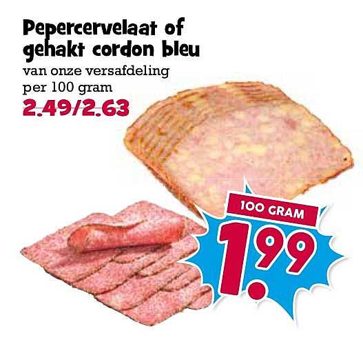 Pepercervelaat of gehakt cordon bleu