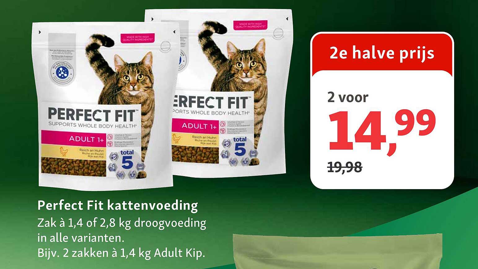 Perfect Fit kattenvoeding 2e halve prijs