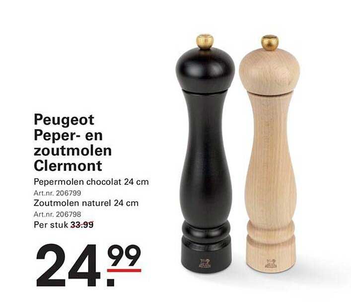 Peugeot Peper- en zoutmolen Clermont