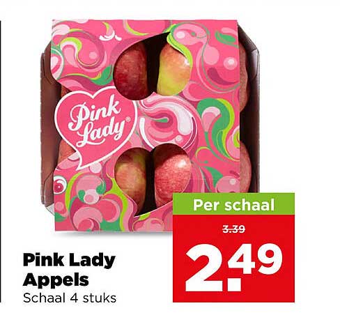 Pink Lady Appels Schaal 4 stuks