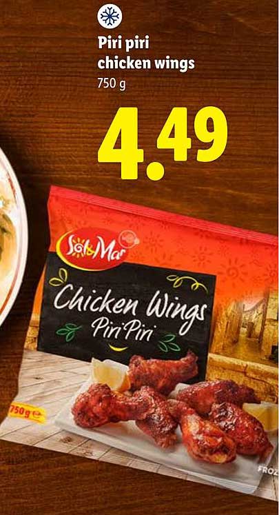 Piri piri chicken wings 750 g